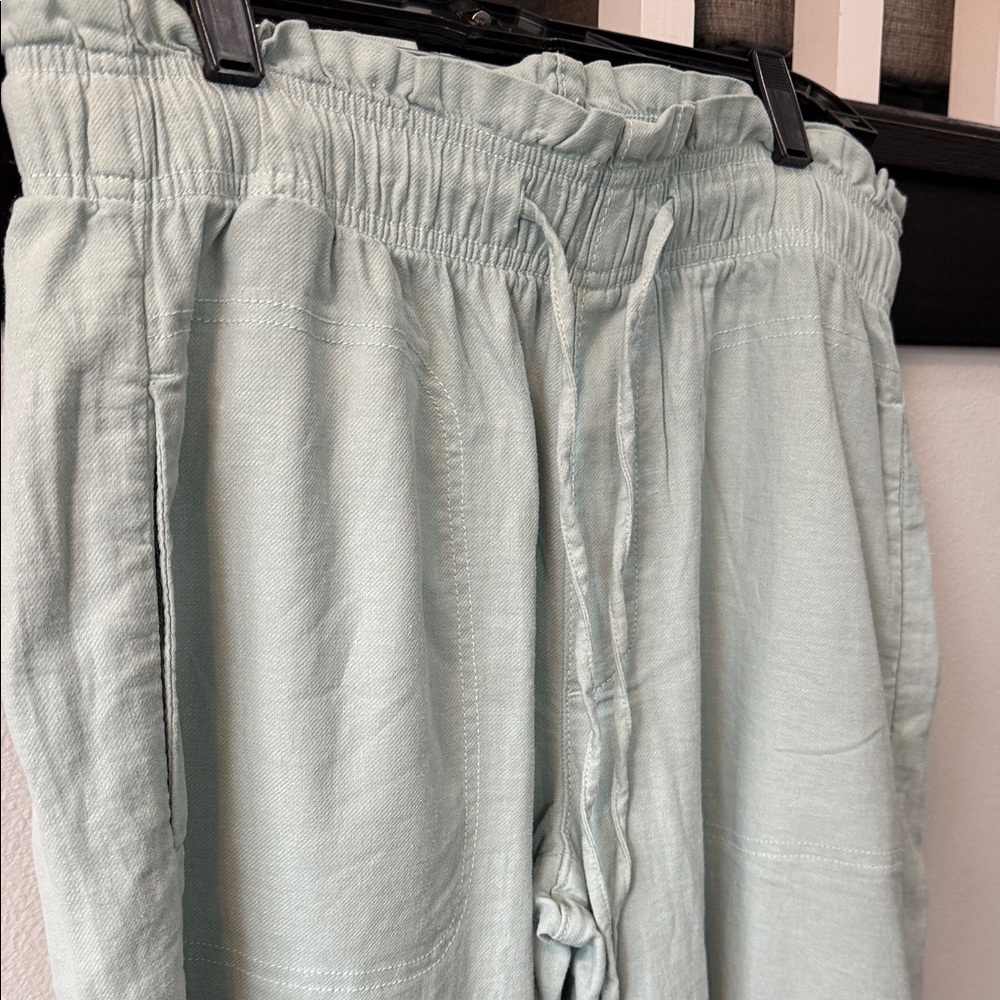 American Eagle Outfitters Light Mint Drawstring Panta - Picture 3 of 5